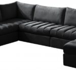 Jacob 140" Velvet Upholstered 7pc. Modular Sectional