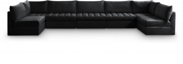 Jacob 177" Velvet Upholstered 7pc. Modular Sectional