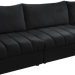 Jacob 140" Velvet Upholstered 8pc. Modular Sectional