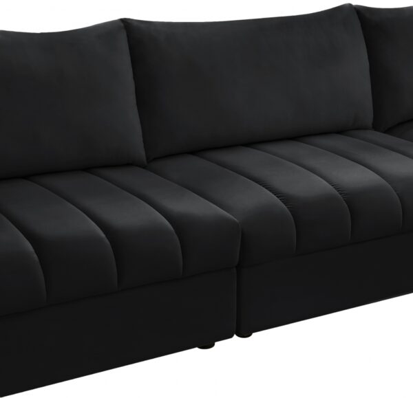 Jacob 140" Velvet Upholstered 8pc. Modular Sectional