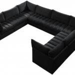 Jacob 140" Velvet Upholstered 8pc. Modular Sectional