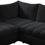 Jacob 140" Velvet Upholstered 8pc. Modular Sectional