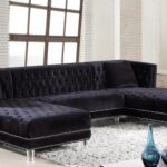 Moda 127" Velvet Upholstered 3pc. Sectional