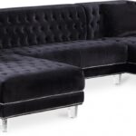 Moda 127" Velvet Upholstered 3pc. Sectional