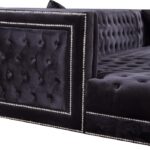 Moda 127" Velvet Upholstered 3pc. Sectional