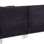 Moda 127" Velvet Upholstered 3pc. Sectional