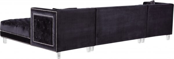 Moda 127" Velvet Upholstered 3pc. Sectional