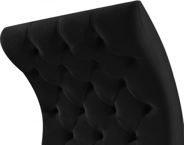 Crescent Velvet Upholstered Chair
