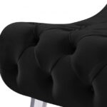 Crescent Velvet Upholstered Chair