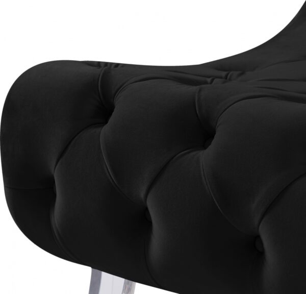Crescent Velvet Upholstered Chair