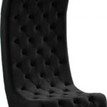 Crescent Velvet Upholstered Chair