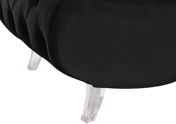 Crescent Velvet Upholstered Chair