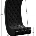 Crescent Velvet Upholstered Chair