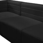 Quincy Velvet Upholstered Comfort Armless Modular Chair