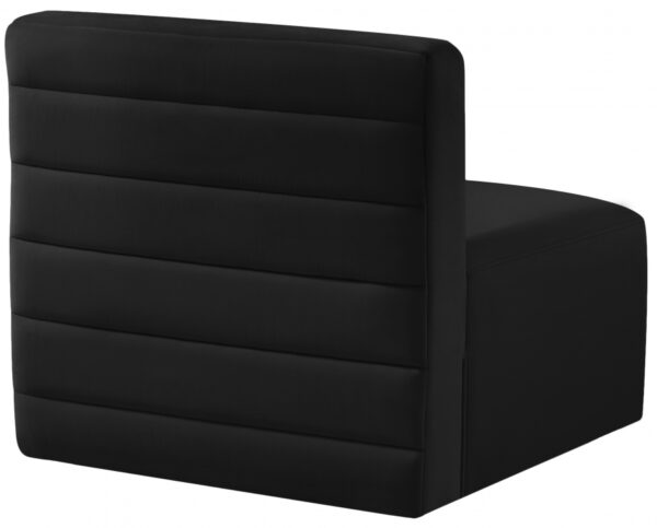 Quincy Velvet Upholstered Comfort Armless Modular Chair