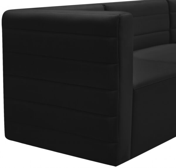 Quincy Velvet Upholstered Comfort Armless Modular Chair
