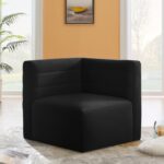 Quincy Velvet Upholstered Comfort Corner Modular Chair