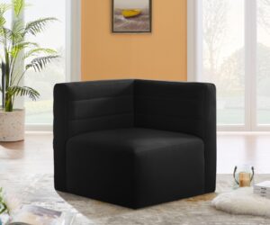 Quincy Velvet Upholstered Comfort Corner Modular Chair
