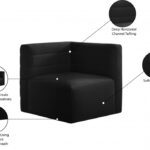 Quincy Velvet Upholstered Comfort Corner Modular Chair