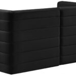Quincy 63" Velvet Upholstered Comfort 2pc. Modular Loveseat