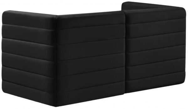 Quincy 63" Velvet Upholstered Comfort 2pc. Modular Loveseat