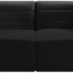 Quincy 63" Velvet Upholstered Comfort 2pc. Modular Loveseat