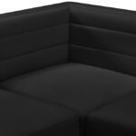 Quincy 63" Velvet Upholstered Comfort 2pc. Modular Loveseat
