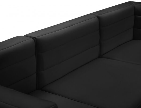 Quincy 95" Velvet Upholstered Comfort 3pc. Modular Sofa