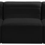 Quincy 95" Velvet Upholstered Comfort 3pc. Modular Sofa