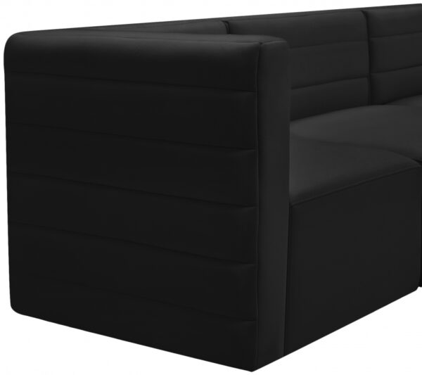 Quincy 95" Velvet Upholstered Comfort 3pc. Modular Sofa