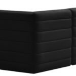 Quincy 95" Velvet Upholstered Comfort 4pc. Modular Sectional