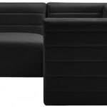 Quincy 95" Velvet Upholstered Comfort 4pc. Modular Sectional