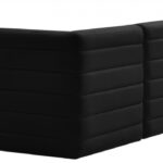 Quincy 126" Velvet Upholstered Comfort 5pc. Modular Sectional