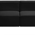 Quincy 126" Velvet Upholstered Comfort 5pc. Modular Sectional