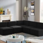 Quincy 94" Velvet Upholstered Comfort 5pc. Modular Sectional