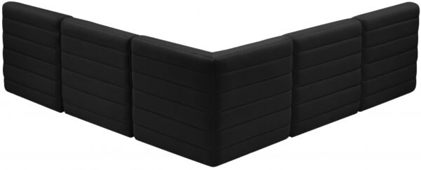 Quincy 94" Velvet Upholstered Comfort 5pc. Modular Sectional