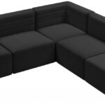 Quincy 94" Velvet Upholstered Comfort 5pc. Modular Sectional