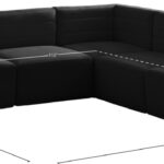 Quincy 95" Velvet Upholstered Comfort 5pc. Modular Sectional