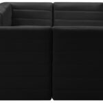Quincy 126" Velvet Upholstered Comfort 6pc. Modular Sectional
