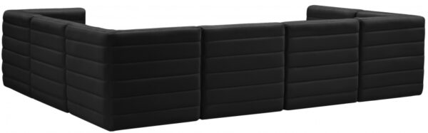 Quincy 126" Velvet Upholstered Comfort 7pc. Modular Sectional