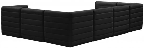 Quincy 126" Velvet Upholstered Comfort 7pc. Modular Sectional