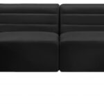 Quincy 126" Velvet Upholstered Comfort 7pc. Modular Sectional