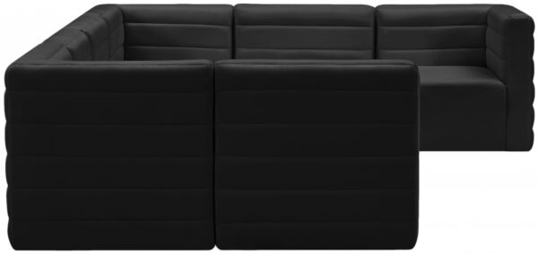 Quincy 126" Velvet Upholstered Comfort 7pc. Modular Sectional