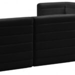Quincy 126" Velvet Upholstered Comfort 8pc. Modular Sectional