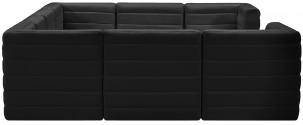 Quincy 126" Velvet Upholstered Comfort 8pc. Modular Sectional