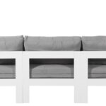 Nizuc 150" Water Resistant Fabric Upholstered Outdoor Patio 11pc. Modular Sectional