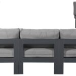 Nizuc 150" Water Resistant Fabric Upholstered Outdoor Patio 13pc. Modular Sectional