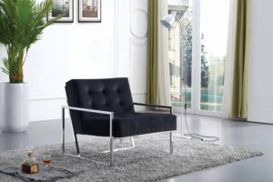 Alexis Velvet Upholstered Accent Chair