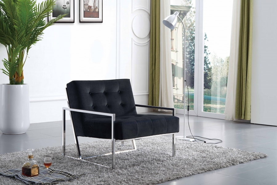 Alexis Velvet Upholstered Accent Chair