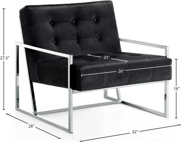 Alexis Velvet Upholstered Accent Chair